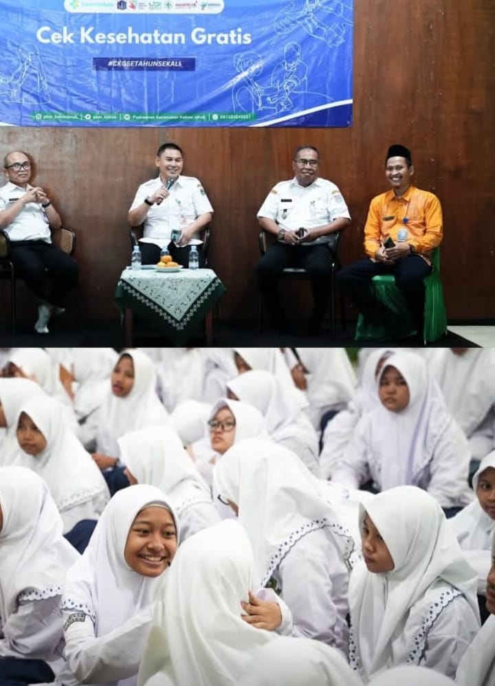 150 Santri Baru Ponpes Asshiddiqiyah Ikuti Cek Kesehatan Gratis