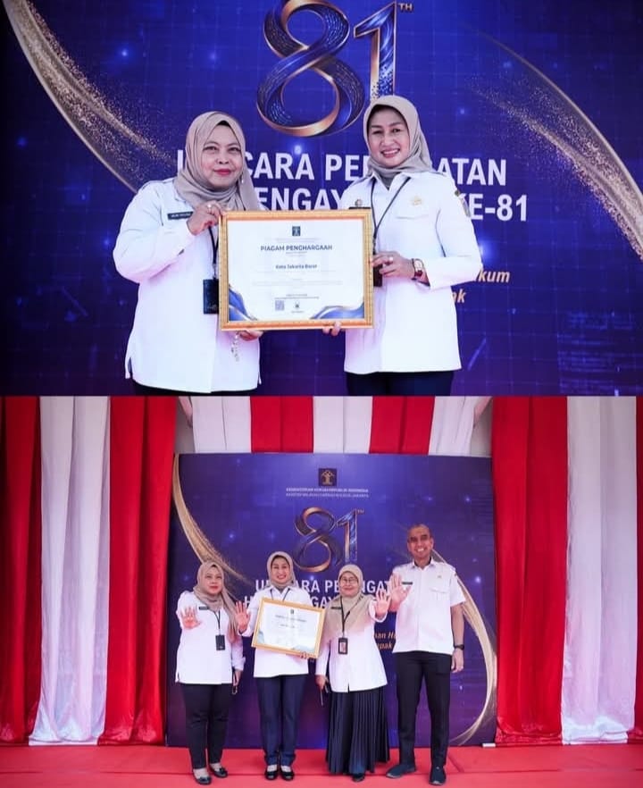Pemkot Jakarta Barat Raih Peringkat Pertama JDIH dengan Predikat AA