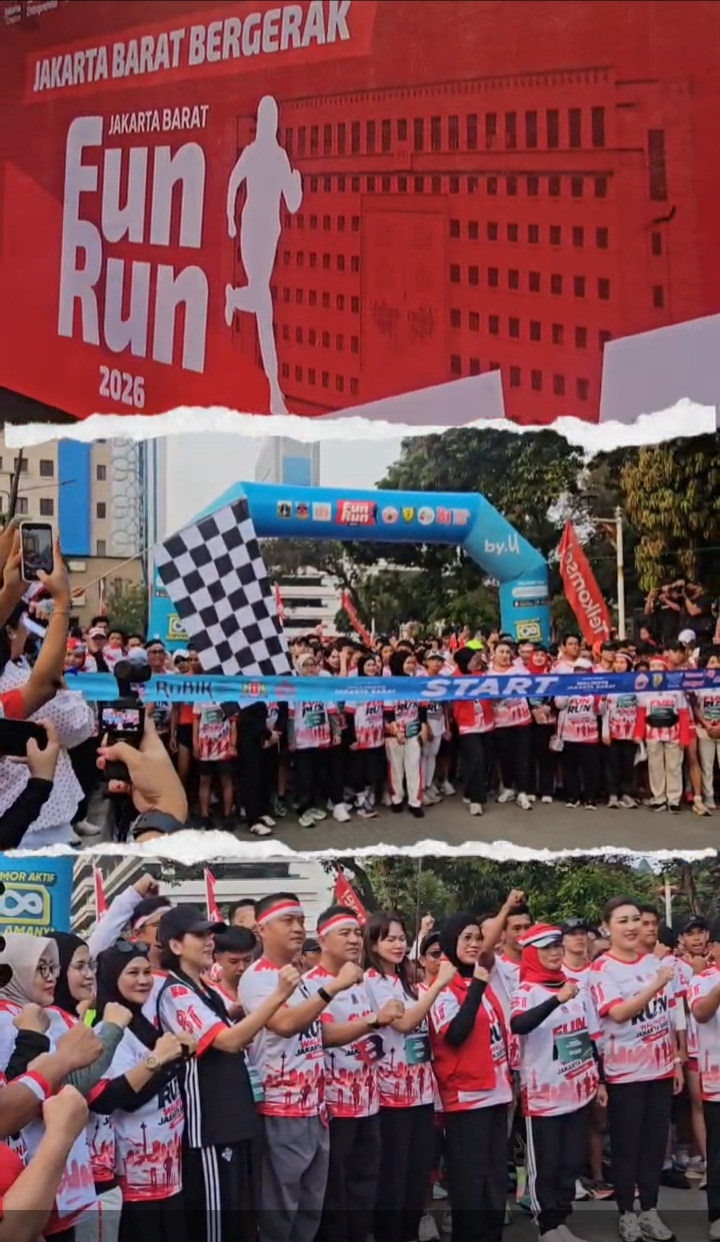 Fun Run Wali Kota Jakarta Barat 2026 Pererat Kebersamaan Warga dan Pemerintah